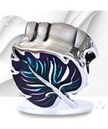 PANDORA 925 Ale Purple &amp; Green Leaf Charm Pendant 799542C01/ US SELLER - $48.73 CAD