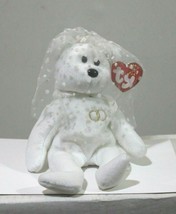 2001 Ty Beanie Baby Mrs. The Wedding Day Bride  Bear Retired Errors - $98.95