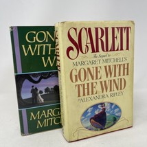 Lot Of 2 Margret Mitchell Gone With The Wind And Scarlett Hardcover Dust... - £11.83 GBP