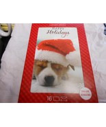 Image Arts &quot; Happy Holidays Puppy&quot;  16 Boxed Christmas Cards NEW - $183.60 MXN