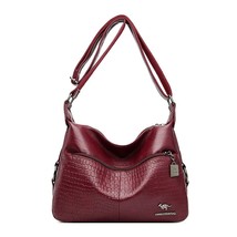 Designer   Women Bag 2020 Leather Vintage Handbags for Ladies Solid Color  Messe - £145.60 GBP