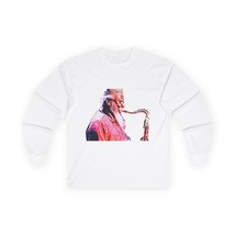Pharoah Sanders Jazz Art Graphic Print Tee Shirt Long Sleeve Crewneck Gi... - $21.40+