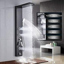 Alenart Shower Panel System, Massage Jets Handheld Sprayer, Rainfall, Bl... - £131.15 GBP