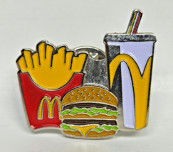 Mcdonalds Big Mac Meal Burger Fries Drink Coke Lapel Pin Combo Extra Value - $11.14 CAD