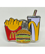 Mcdonalds Big Mac Meal Burger Fries Drink Coke Lapel Pin Combo Extra Value - €6,84 EUR
