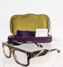 Brand New Authentic Gucci Eyeglasses GG 1085 002 Brown GG 1085O 52mm - $197.99