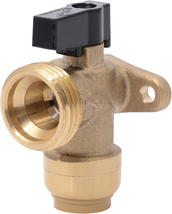 1/2 Inch X 3/4 Inch MHT Washing Machine Angle Valve, Push to Connect Brass - £13.37 GBP - £13.38 GBP