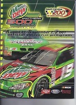 2001 Mountain Dew Southern 500 Program Dale Jarrett Win - £27.02 GBP