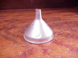 Vintage Small Aluminum Metal Funnel, 2 1/4 inches long, 2 5/8 inches Dia... - £4.75 GBP