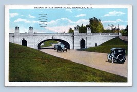 Cars Under Bay Ridge Park Bridge Brooklyn New York NY WB Postcard K14 - £2.10 GBP