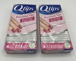 2 Q-Tips Cotton Swabs Precision Tips 170 Count manicure discontinued Bs169A - $9.49