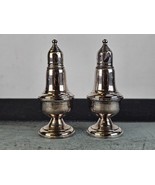 Vintage Empire Sterling Silver 232 Weighted Salt Pepper Shakers Glass Lined - $44.50