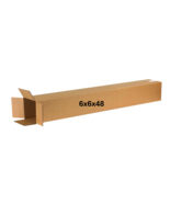6&quot; x 6&quot; x 48&quot; CARDBOARD BOX - 200 lb - 10 BOX BUNDLE - TALL - £35.63 GBP