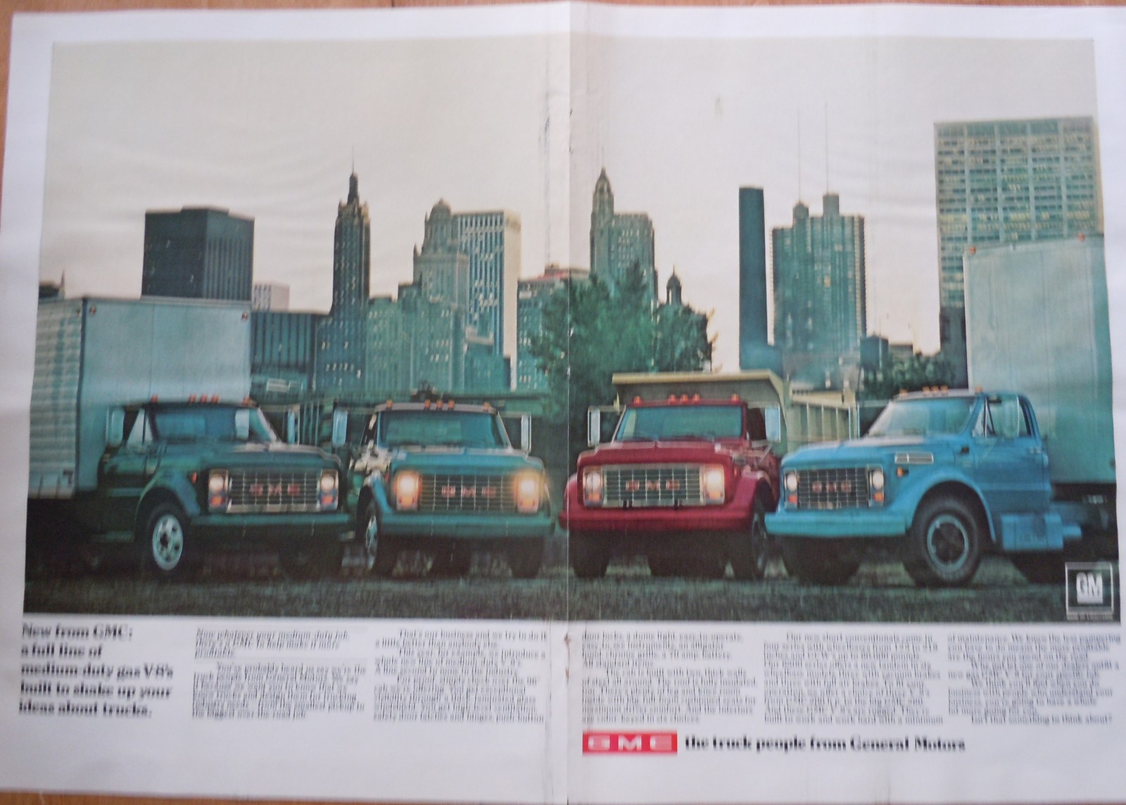 GMC The Truck People From General Motors Print Magazine Advertisement 1968 - $4.99