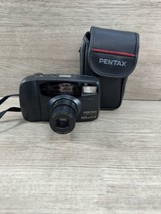 Pentax IQZoom 80-E |  35mm Point &amp; Shoot Film Camera Date W/ Case~ Tested - $39.55