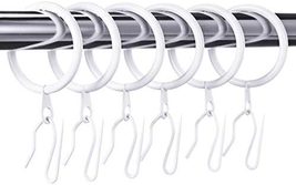 30 Pieces Metal Drapery Curtain Rings Curtain Hanging Rings and 30 Pieces Metal - £15.48 GBP