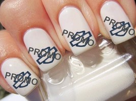 Blue Open Bar &amp; Shield Beaded Harley Motorcycle Salon Quality Nail Art D... - $230.55 MXN