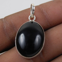 925 Sterling Silver Pendant Necklace Natural Black Onyx Jewelry PS-1615 - £20.91 GBP