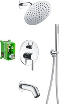 Sumerain Rain Shower System With Tub Spout, Tub Shower Faucet Set With 8... - $234.23