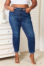 Judy Blue Full Size High Waist Released Hem Slit Jeans - £37.40 GBP