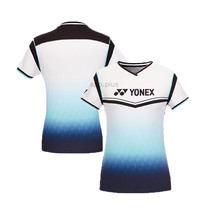 YONEX 23FW Women&#39;s Badminton T-Shirts Apparel Top Sportswear Marine 233TS010F - £51.13 GBP
