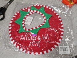 Santa&#39;s Lil Elf Bib And Diaper Cover NEW Baby Christmas Bearington Collection - £5.11 GBP