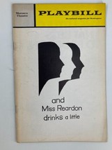 1971 Playbill The Morosco Theatre Julie Harris, And Miss Reardon Drinks ... - £11.12 GBP