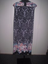 SAINT TROPEZ WEST LADIES FULL-LENGTH SUNDRESS 6-EXCELLENT WORN 2-TIE BAC... - $9.49