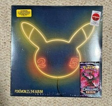 Pokemon 25 The Album Limited Edition 2 Tone Vinyl Sticker Sheet and Playing Card - £59.21 GBP