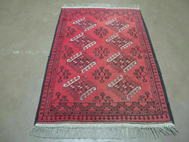 3&#39; X 4&#39; Vintage Fine Handmade Turkoman Bokhara Yamud Rug Carpet Nice - £347.58 GBP
