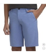 Hurley Boys Girls Shorts Blue Deep Aqua Hybrid Stretch Pockets Lightweight - $51.32 CAD