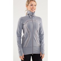 Lululemon In Stride Jacket Fossil/Wee Are From Space Coal Fossil Women&#39;s... - $39.99