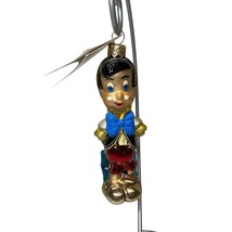 Christopher Radko Disney Christmas Tree Ornament Pinocchio Signed Holiday 1999 - £75.27 GBP
