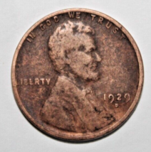 1929 D  penny, mistrike- L in Liberty - $94.99