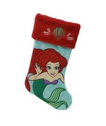 Disney Little Mermaid Princess Ariel 20 Inch Applique Christmas Stocking  - £13.97 GBP