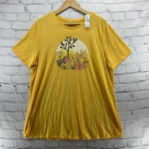 Lane Bryant Top Size 14/16 Mustard Yellow Graphic T-Shirt Desert Scene Flaw NWT - £18.15 GBP