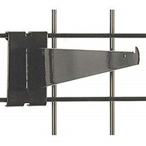 Only Hangers 12" Gridwall Knife Shelf Brackets With Lip - Black 8 pcs - $29.21