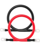 2 Awg Battery Cable 2Awg Gauge Battery Inverter Cables With 3/8 In Lugs ... - $38.95