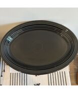 Fiesta Ware Fiestaware Black 13.5&quot; Oval Serving Platter Homer Laughlin H... - $728.39 MXN