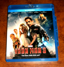 MARVEL IRON MAN 3 BLUE-RAY DISC ONLY &amp; CODE CARD  IN FACTORY CASE BEST E... - $74.43 MXN