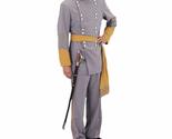 Civil War Era Southern Army Officer Costume (Large) Gray - £224.50 GBP+