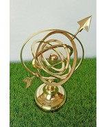 Antique 12&quot; Brass Armillary Sphere Maritime With Arrow Globe x-mas gift ... - £84.98 GBP
