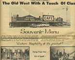 Pioneer Trails Mall Cafe Souvenir Menu Ogallala Nebraska - $29.67