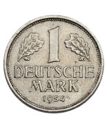 1954-J Allemagne Fédéral République Mark (XF État) Km #110 - $1,012.29 MXN