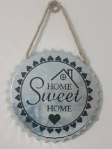 Home Sweet Home Hanging 6&quot; Metal Bottle Cap Sign - £11.25 GBP