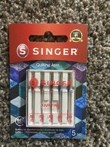 SINGER 44729 Quilting Machine Needles, Sizes 80/12 &amp; 90/14, Multicolor 5... - $5.94