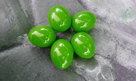 Set of 5 Green wooden eggs Decorate for Easter Pysanky Pysanka Hendmade 2,5&quot; - £6.47 GBP