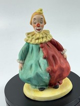 Vintage Hand Painted Ceramic Clown Figurine Collectible Circus 6in - £9.77 GBP