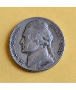 1949 Jefferson Nickel No Mint Mark, Rim Error Coin - €83,32 EUR