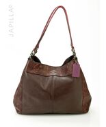 Elegant Coach Lexy exotic Leather Carryall shoulder bag! - $132.66
